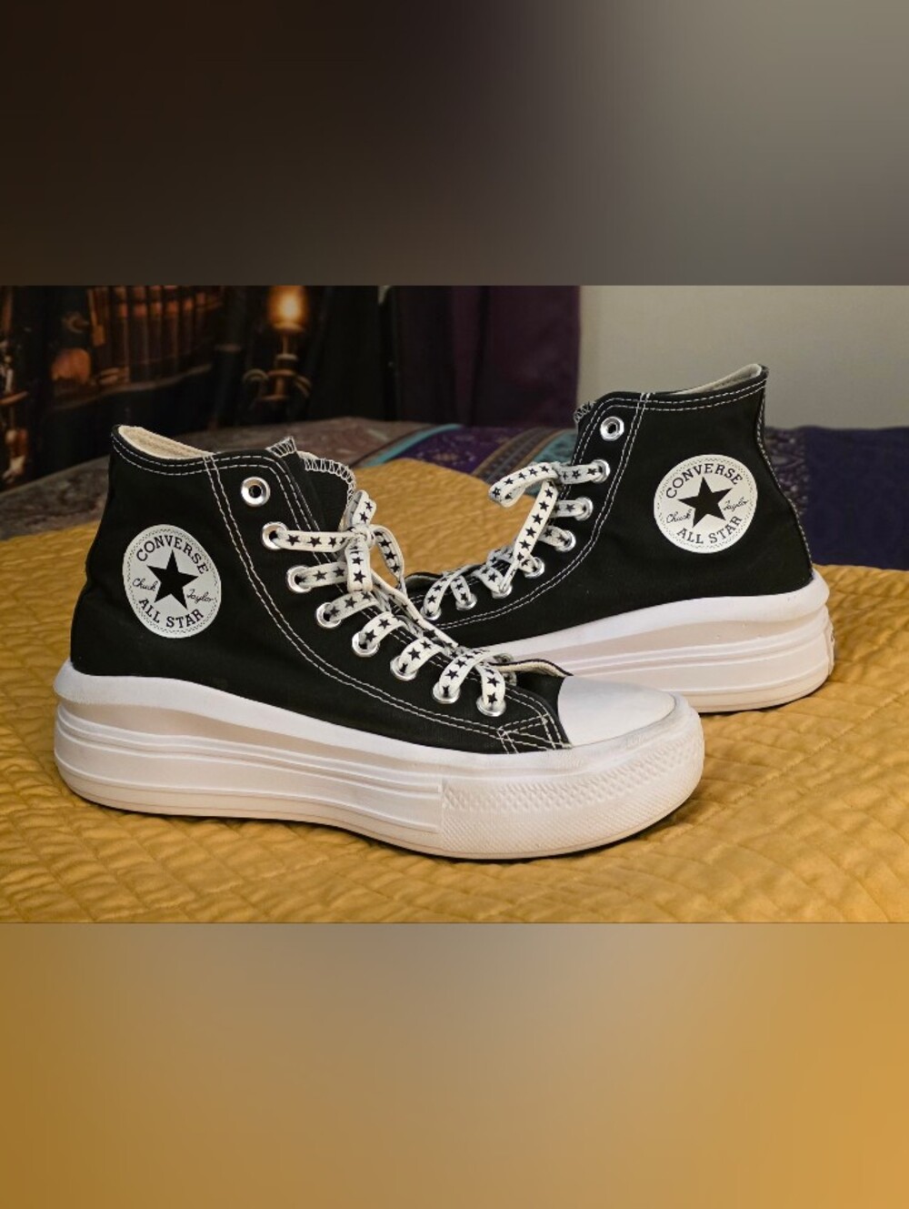 Converse Chuck Taylor All Star Platform High Top Sneakers - Women's Black Size 8